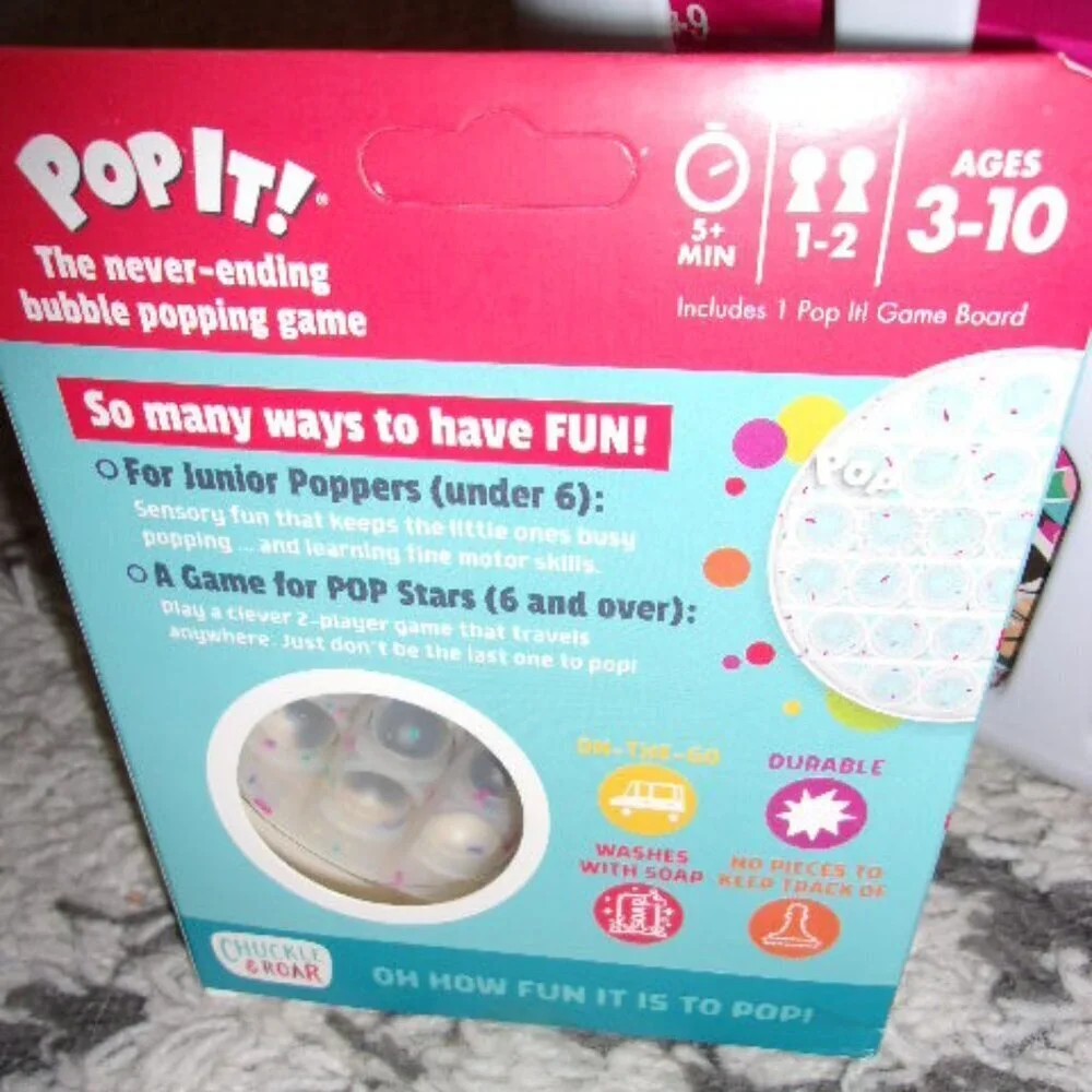 Pop It! Fidget and Sensory Game - Confetti New